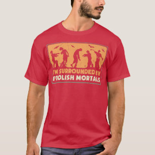 Camiseta Mortais de vassoura-de-design do dia das bruxas as