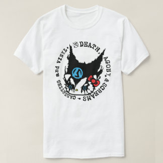 Camiseta Morte, Agonia, & Gritos Fitas Cassete e Vinil