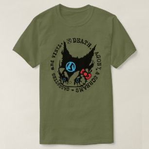 Camiseta Morte, Agonia, & Gritos Fitas Cassete e Vinil