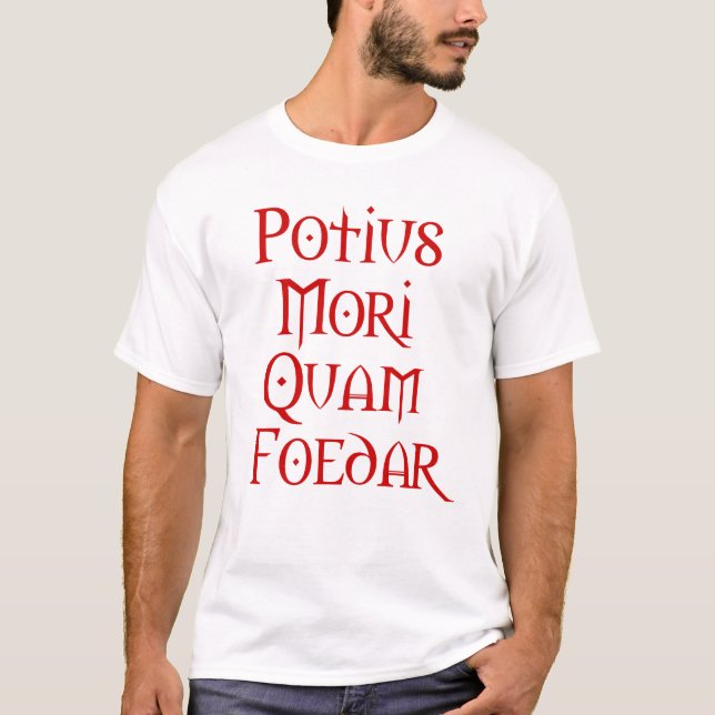 Camiseta Morte antes da desonra (Frente)