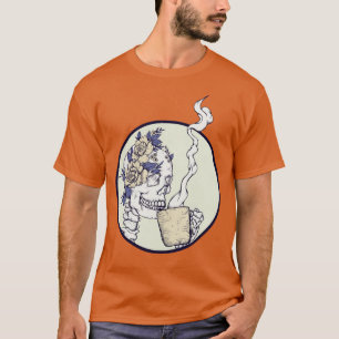 Camiseta Morte Antes Do Esqueleto De Decaf