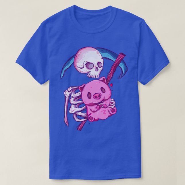 Camiseta Morte com seu porco (Frente do Design)