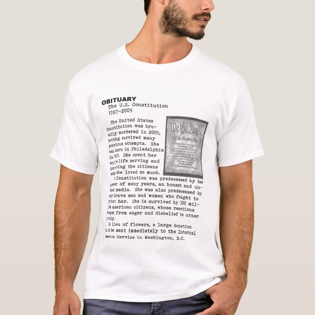 Camiseta Morte da constituição (Frente)