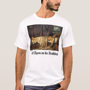 Camiseta Morte do senhor Byron, senhor Byron em seu leito