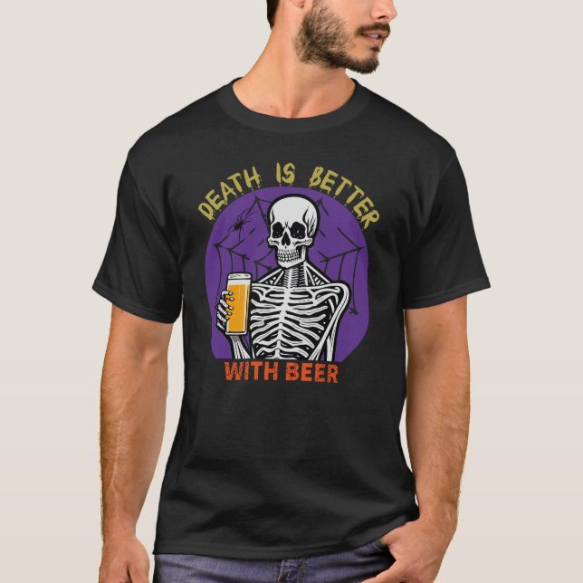 Camiseta Morte é melhor com cerveja (Frente)
