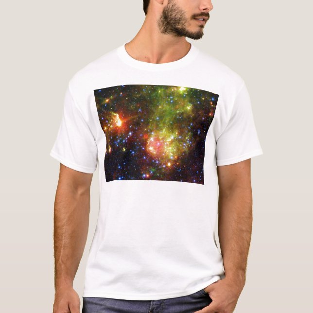 Camiseta Morte empoeirada de uma estrela massiva da NASA (Frente)