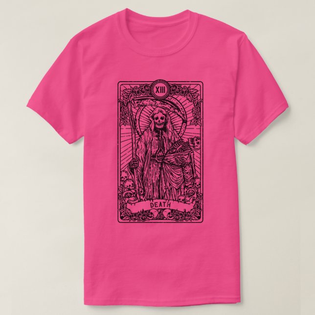 Camiseta Morte I Satanáic Tarot d I Fortune Teller 1 (Frente do Design)