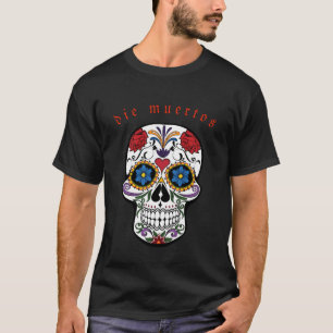 Camiseta Morte Muertos Impressão do crânio em Black Men
