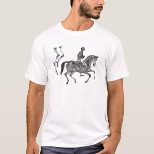 Camiseta Morte pelo Canter - cavalo de esqueleto no Canter