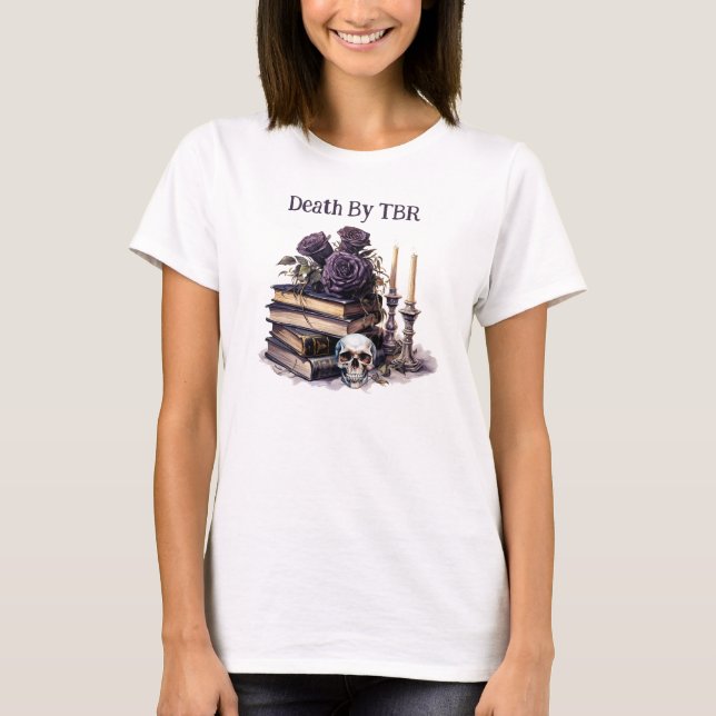 Camiseta Morte por TBR, Livro Lover (Frente)