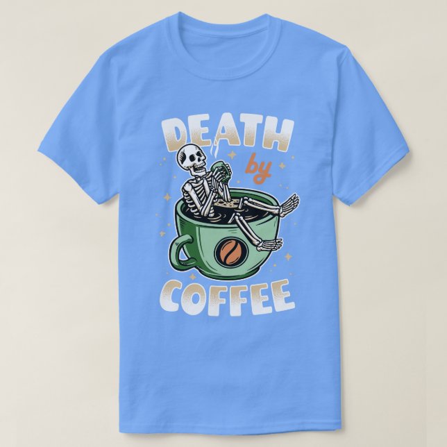 Camiseta Morte por verde café v2 (Frente do Design)