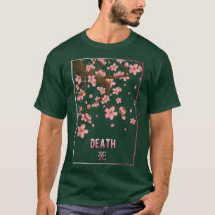 Camiseta Morte Sakura Flor Japonês Flor Cereja Flor Japão