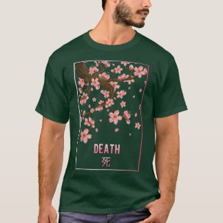 Camiseta Morte Sakura Flor Japonês Flor Cereja Flor Japão