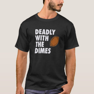 Camiseta Morto com a ofensa do Dimes Football Quarterback