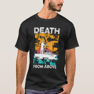 Camiseta Morto De Acima Pescador Retro Adora Captura De Pei