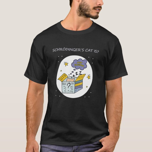 Camiseta Morto de Nerd de Física Quantant Student Alive Sch (Frente)