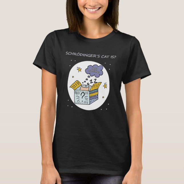 Camiseta Morto de Nerd de física quântica para estudantes A (Frente)