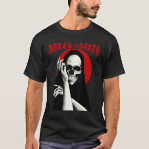 Camiseta Morto de Tédio Humor Negro Oculto Gótico Ciclista