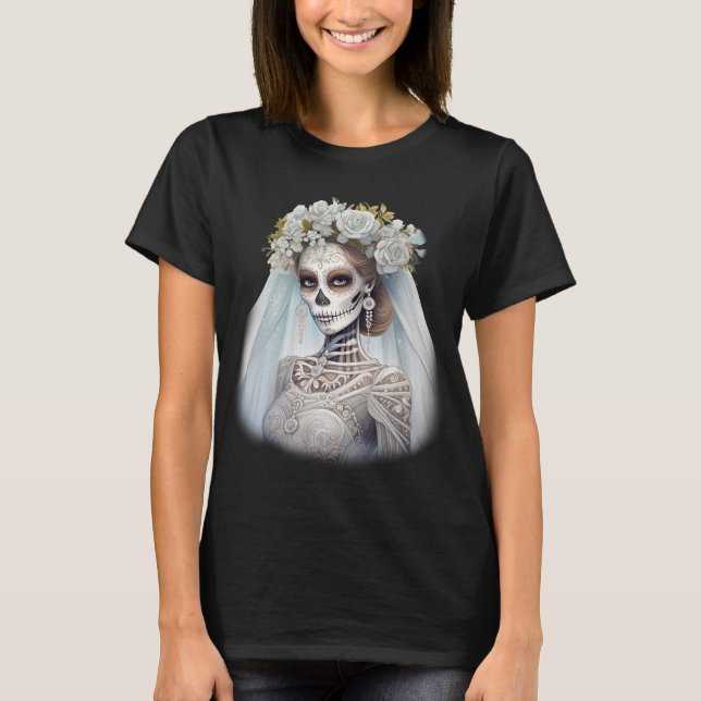 Camiseta Morto de vida noiva horrorosa (Frente)