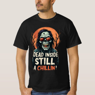 Camiseta Morto Dentro Ainda Calça Zombie Homens do Dia das