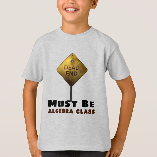 Camiseta Morto final deve ser professor de matemática da cl (Frente)