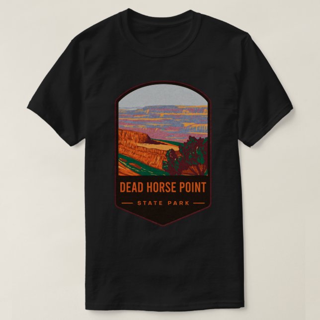 Camiseta Morto Horse State Park Sticker (Frente do Design)