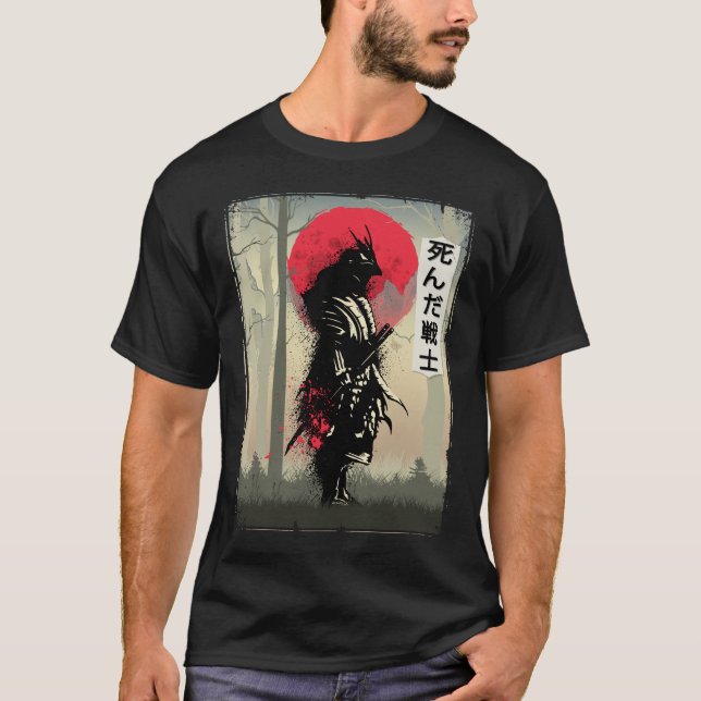 Camiseta Morto Japonês Guerreiro Samurai Japão Espadarte (Frente)