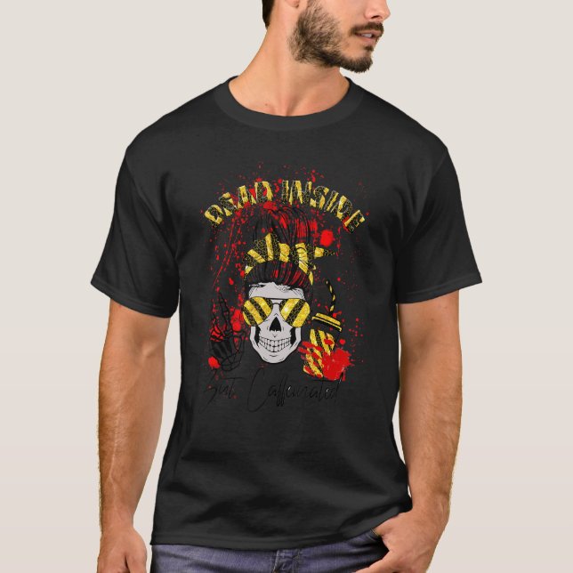 Camiseta Morto, Mas Criminalidade Verdadeira Cafeinada, Men (Frente)