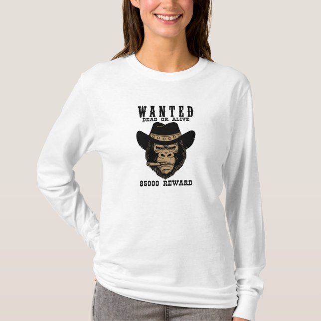 Camiseta Morto ou Vivo Procurado (Frente)
