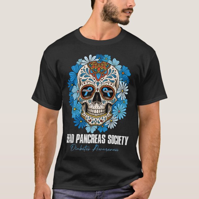 Camiseta Morto Pancreias Sociedade Diabetes Sensibilização  (Frente)