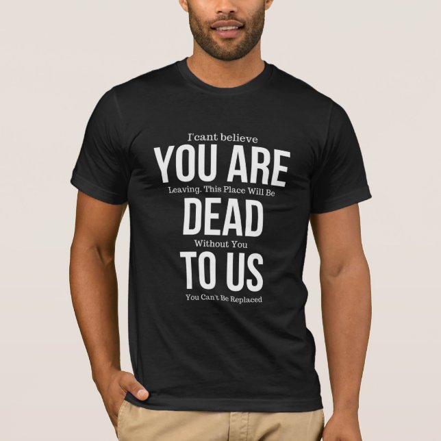 Camiseta morto para nós (Frente)