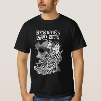 Camiseta Morto por Dentro Ainda Vibra Esqueleto – Humor Neg