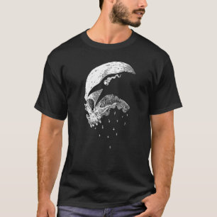 Camiseta Morto Raven Caveira Occulta Metais Góticos Emo Pag