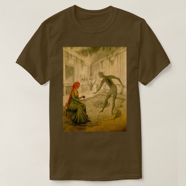 Camiseta Morto sai por Remedios Varo (Frente do Design)