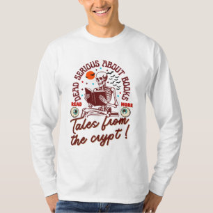 Camiseta Morto Sério Sobre Livros: Conversações Da Criptogr