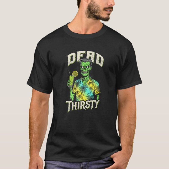 Camiseta Morto Sesty Engraçado Zombie Summerentre Praia Mor (Frente)