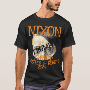 Camiseta MORTO TRUMP testado e pronto NIXON 2024