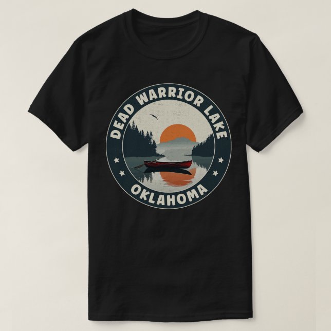 Camiseta Morto Warrior Lake Oklahoma Sunset (Frente do Design)