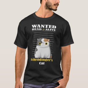 Camiseta Mortos queridos vivos do Gato de Schrödinger preso