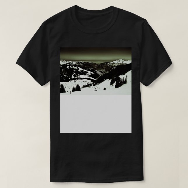 Camiseta Morzine Deixa Os Alpes Franceses Terras 3 (Frente do Design)