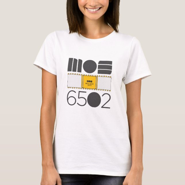Camiseta MOS 6502 feminina (Frente)