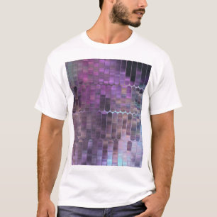 Camiseta Mosaico Brilhante: Abstrato multicolor brilhante.