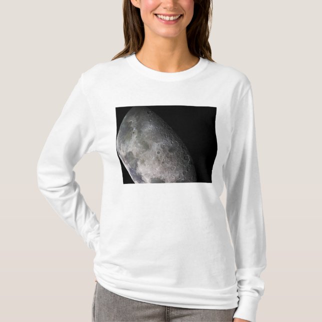 Camiseta Mosaico colorido da lua terrestre (Frente)