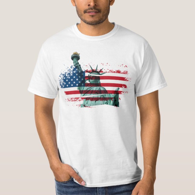 Camiseta Mosaico da Liberdade: Estátua da Liberdade (Frente)