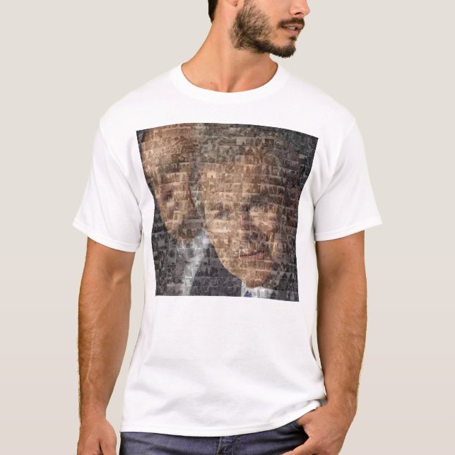 Camiseta Mosaico de George Bush Darfur (Frente)