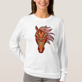 Camiseta Mosaico de joia de cavalo