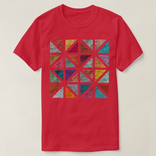 Camiseta Mosaico de triângulo (Frente do Design)