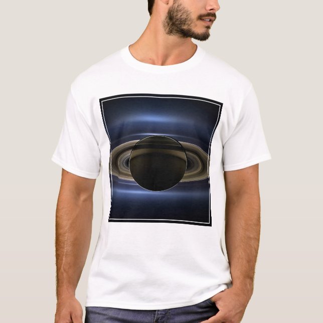 Camiseta Mosaico Do Sistema Saturno Volta Ao Sol. (Frente)