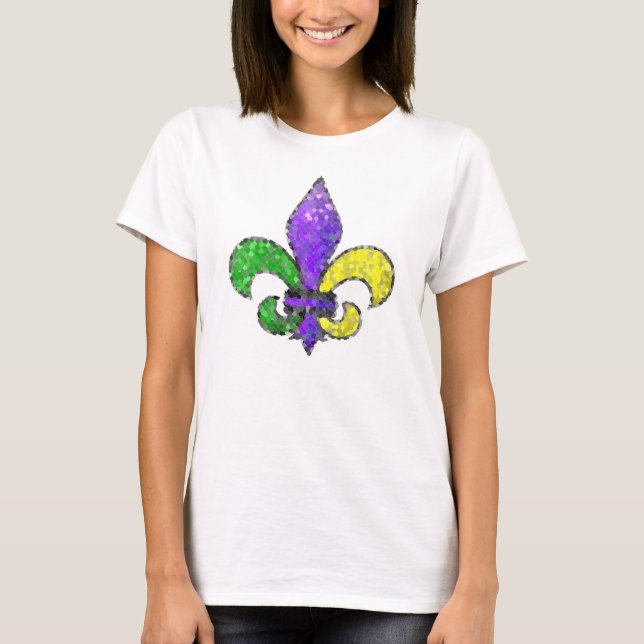 Camiseta Mosaico Fleur-de-lis (Frente)