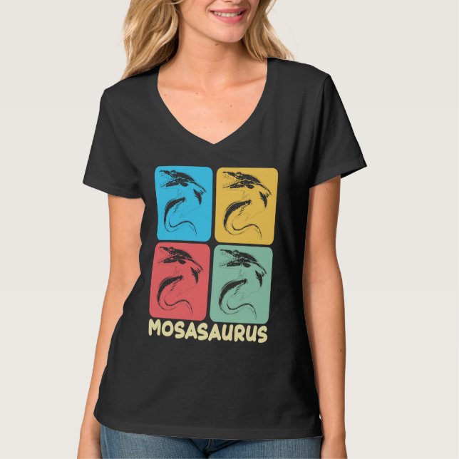 Camiseta Mosasaurus Dino Prehistoric Dinosaur (Frente)